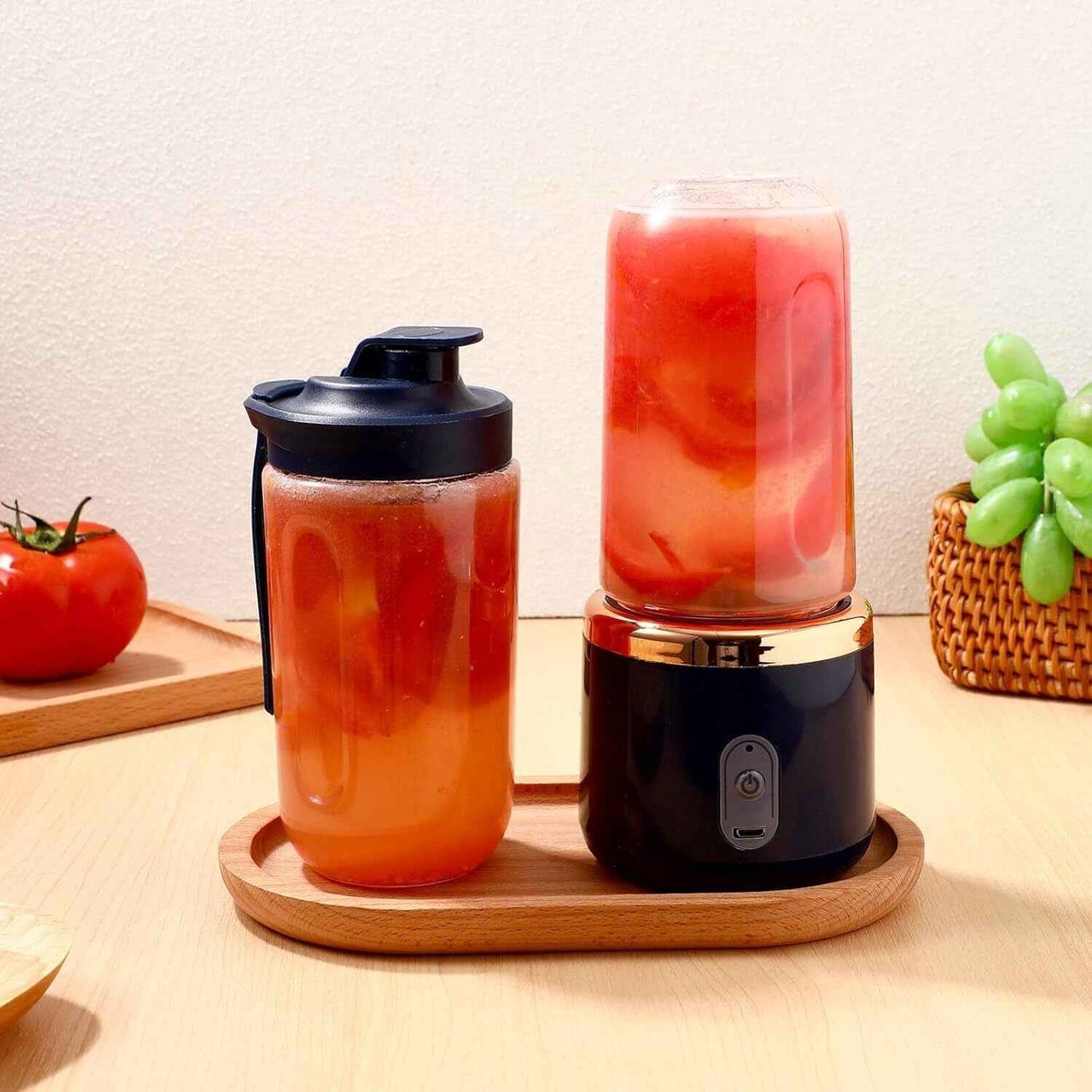 Electric Juice Maker Portable Blender Smoothie Mini Juicer Fruit Machine 400ml