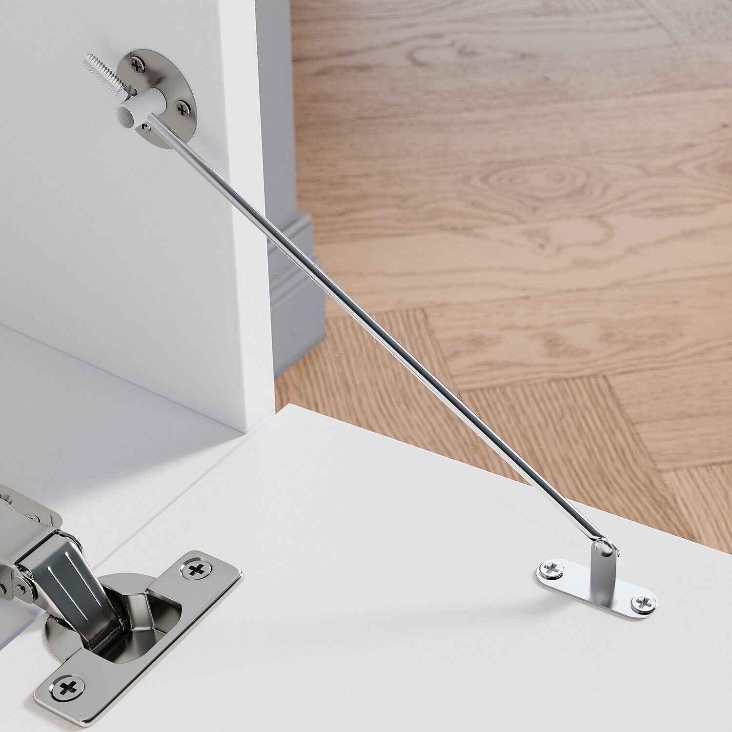 140cm High Gloss Floating TV Unit Cabinet Wall Mounted TV Stand With LED Lights