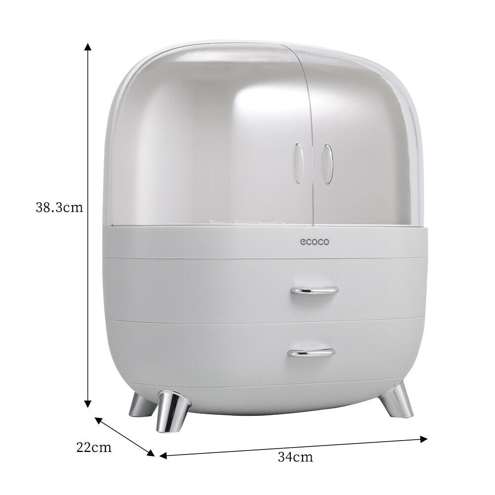 Dressing Table Makeup Storage Box Drawer Desktop Cosmetic Organizer Tidy Case UK