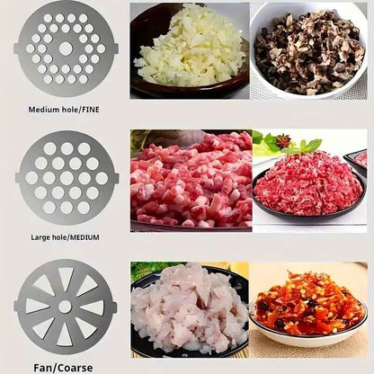 220V Electric Meat Grinder Multifunction Stainless Steel Mincer Sausage Stuffer