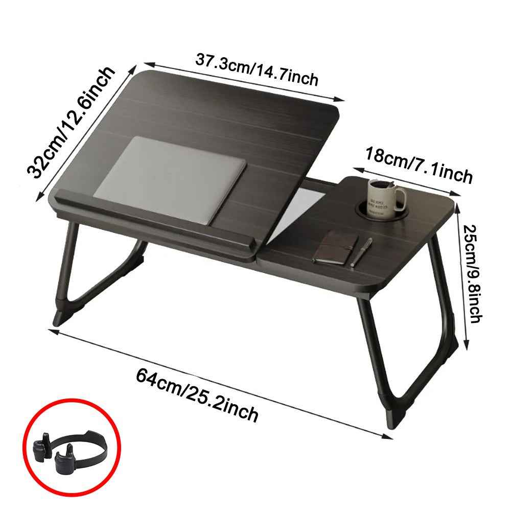 Folding Laptop Table Stand Bed Tray Sofa Lap Portable Computer Desk Breakfast