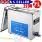 7L Ultrasonic Cleaner Timer Watch Jewellery Coins Cleaning Machine With Basket