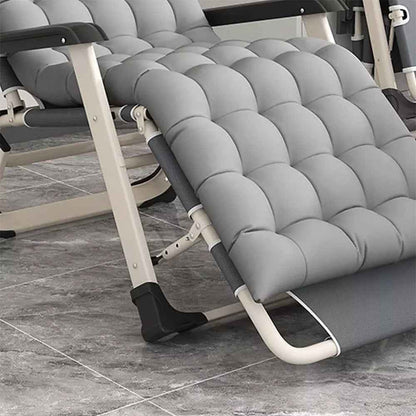 Outdoor Reclining Zero Gravity Chair Extra Wide Adjustable Garden Sun Lounger UK