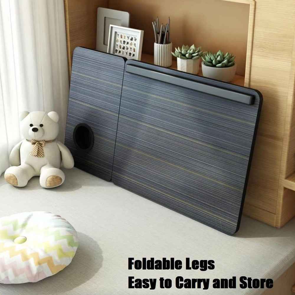 Folding Laptop Table Stand Bed Tray Sofa Lap Portable Computer Desk Breakfast
