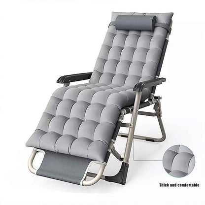 Outdoor Reclining Zero Gravity Chair Extra Wide Adjustable Garden Sun Lounger UK