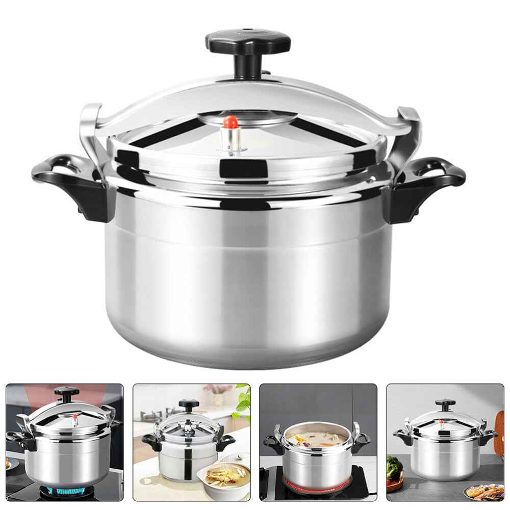 Aluminium Pressure Cooker Quick with Lid Latch Indicator 7L-11L Explosion-Proof