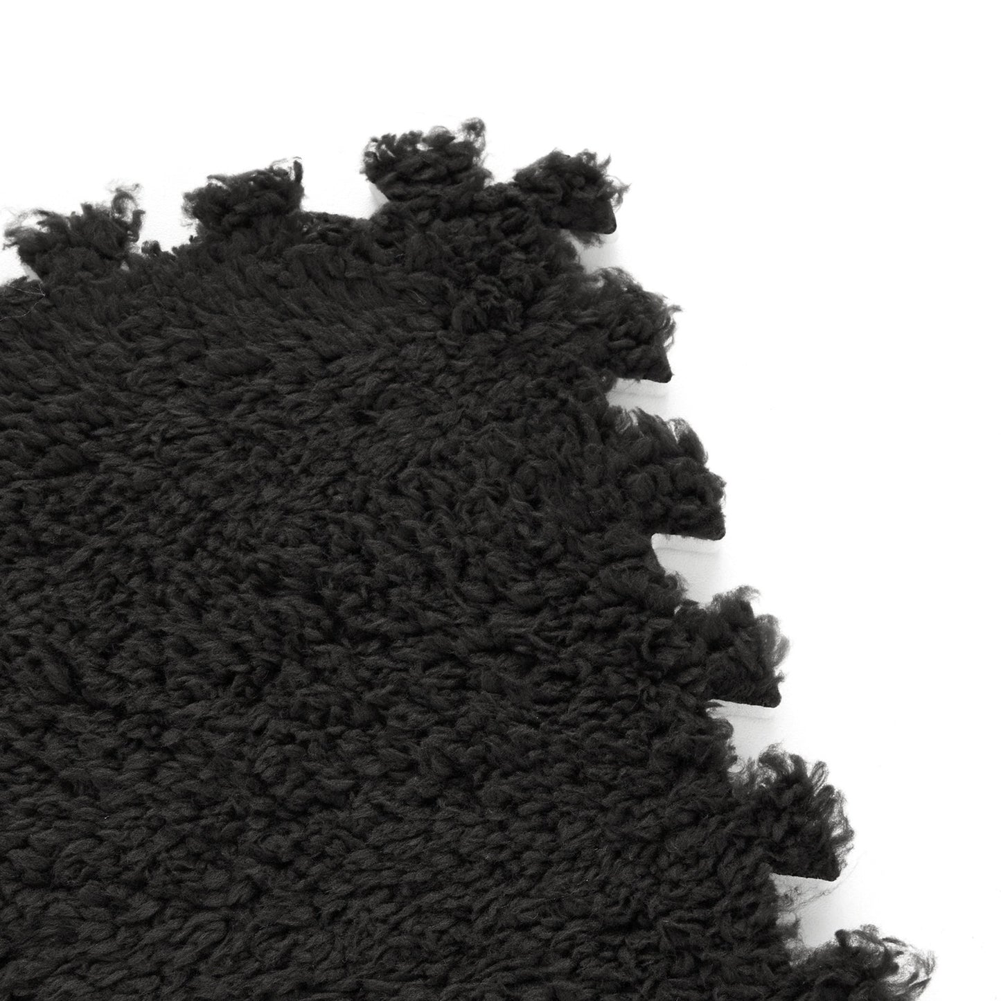 24pcs Interlocking Floor Mat Plush Foam Carpet Tiles Fluffy Square Area Carpets