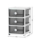 2/3/4Tier Mini Plastic Chest of Drawers Desktop Cabinet Storage Unit Home Office
