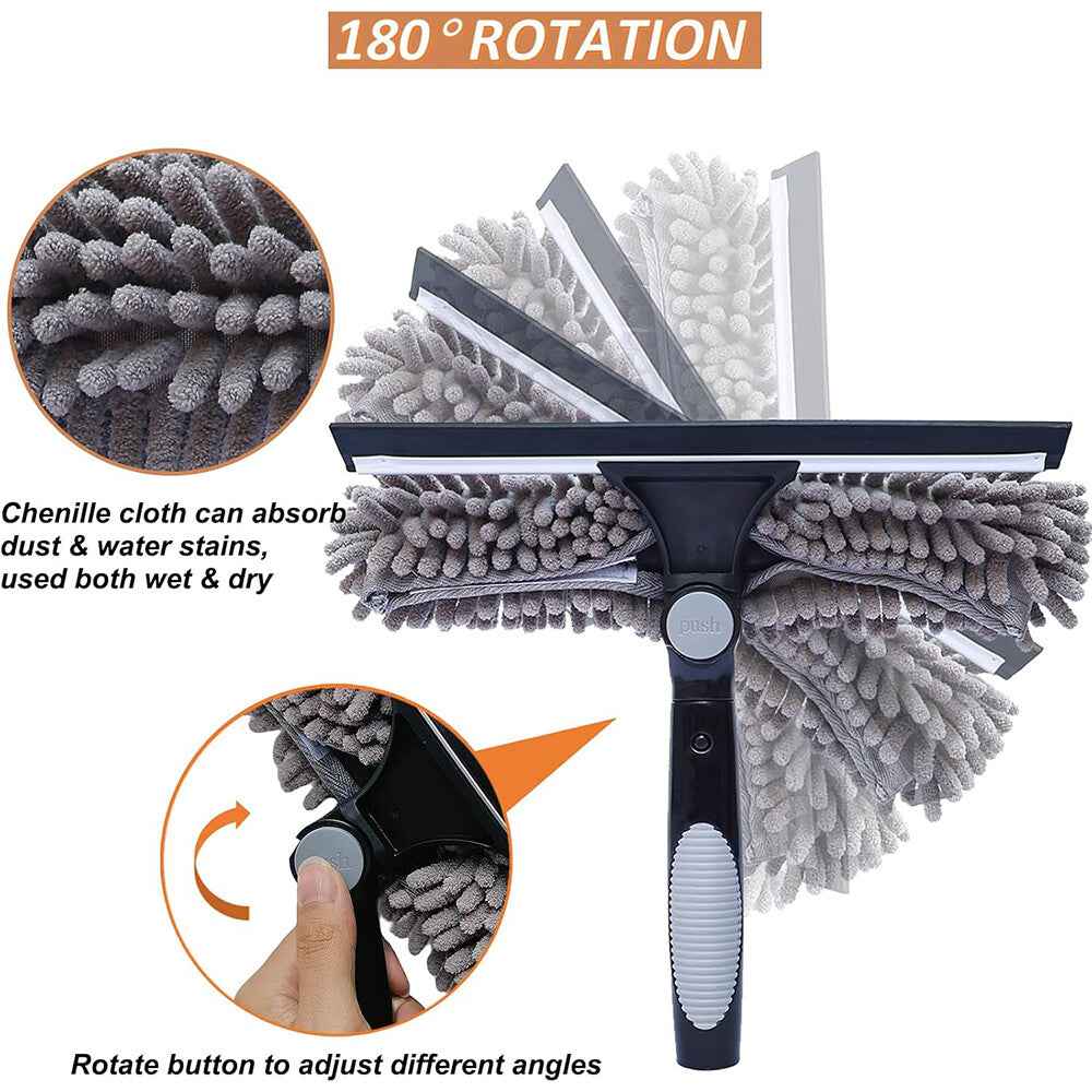 Telescopic Extendable Window Cleaner Equipment Glass Cleaning 4.5m Squeegee UK