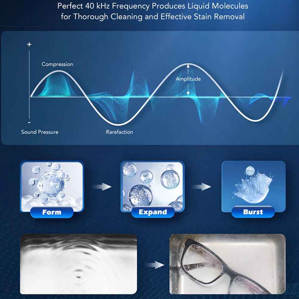 7L Ultrasonic Cleaner Timer Watch Jewellery Coins Cleaning Machine With Basket