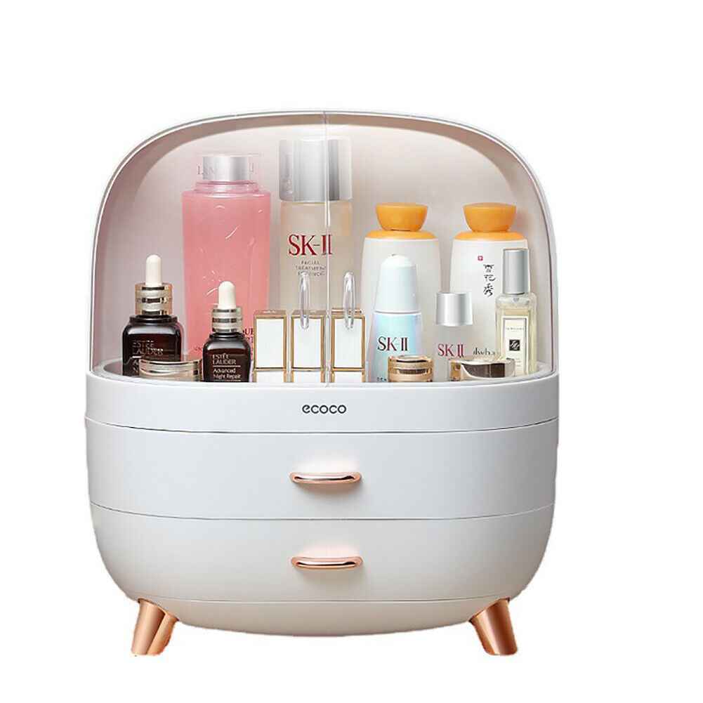 Dressing Table Makeup Storage Box Drawer Desktop Cosmetic Organizer Tidy Case UK