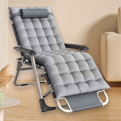Outdoor Reclining Zero Gravity Chair Extra Wide Adjustable Garden Sun Lounger UK