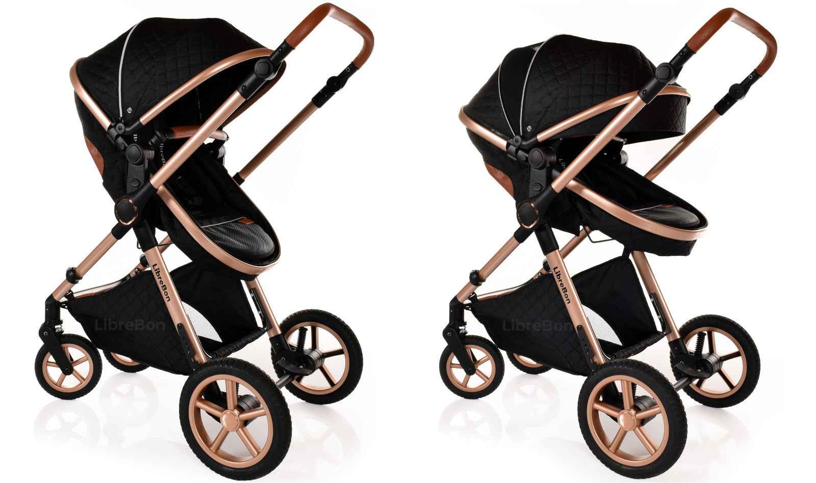 3 in 1 Pram Newborn Baby Buggy Set Travel System with Car Seat Folding Pushchair