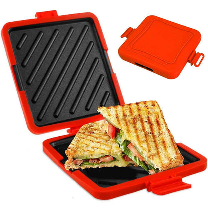 Microwave Sandwich Toaster Waffle Maker Grill Toastie Panini Press Griddle New