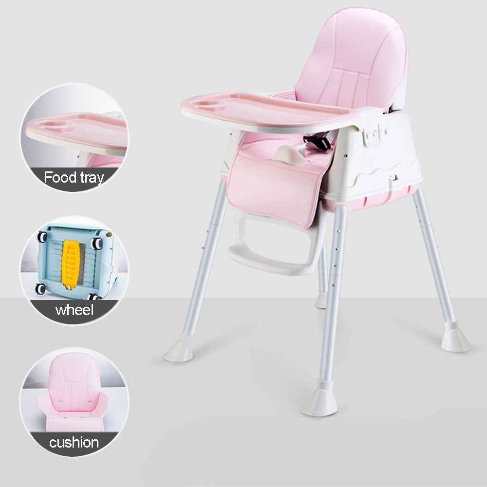 Adjustable 3-In-1 Baby Highchair Infant High Feeding Seat Toddler Table Chair UK