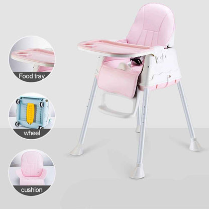 Adjustable 3-In-1 Baby Highchair Infant High Feeding Seat Toddler Table Chair UK