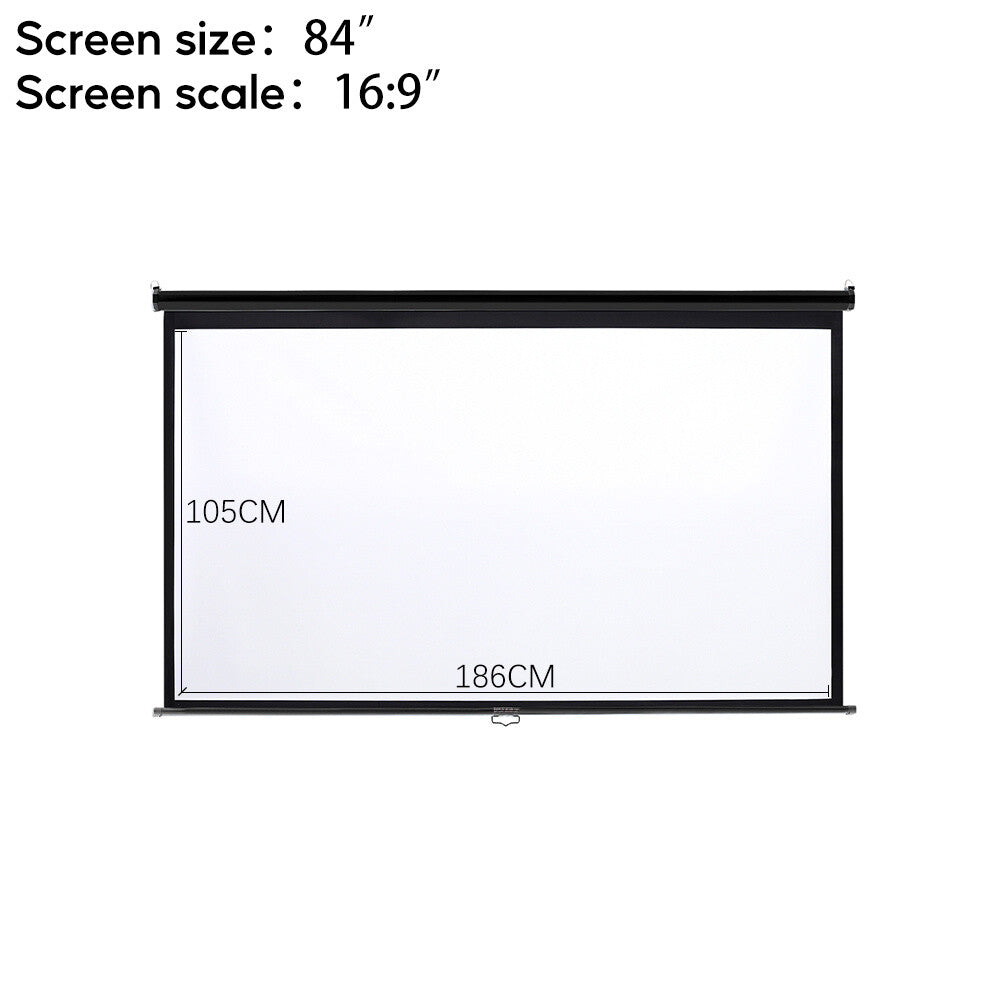 Electric Motorised Projector Screen 3D HD Home Theater Projection 16:9 4:3 Sizes