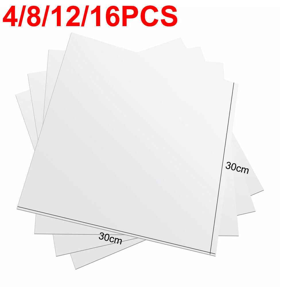 Large Mirror Tiles Wall Sticker Acrylic Self Adhesive Stick On AntiShatter Decor