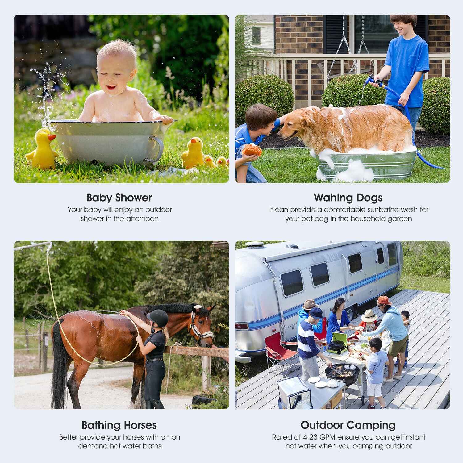 OYAJIA 8/10/16/18L Instant Gas Hot Water Heater Tankless Gas Boiler LPG Propane