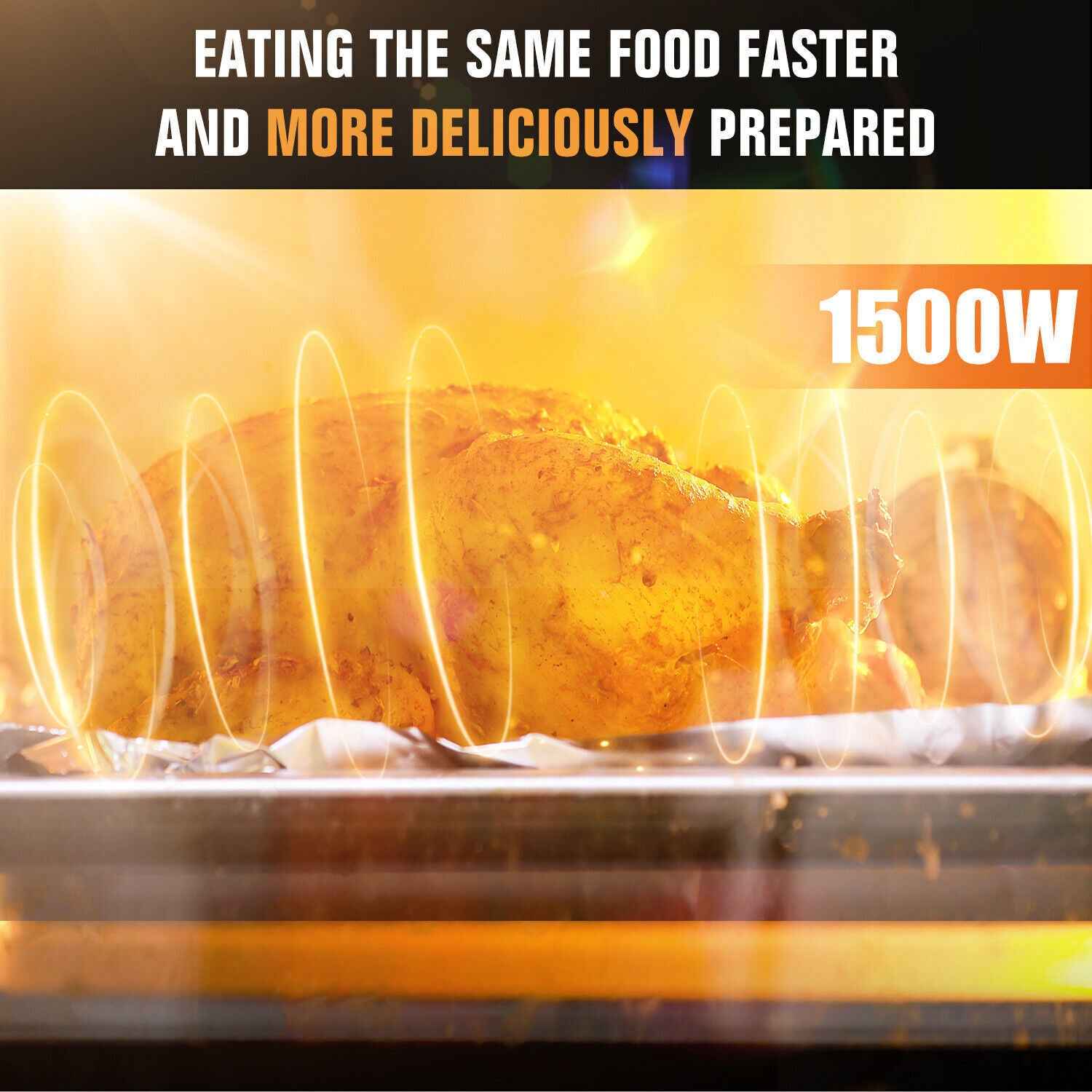 36L Mini Oven Hob Cooker Grill With Electric Hob Double Hotplate Tabletop Black