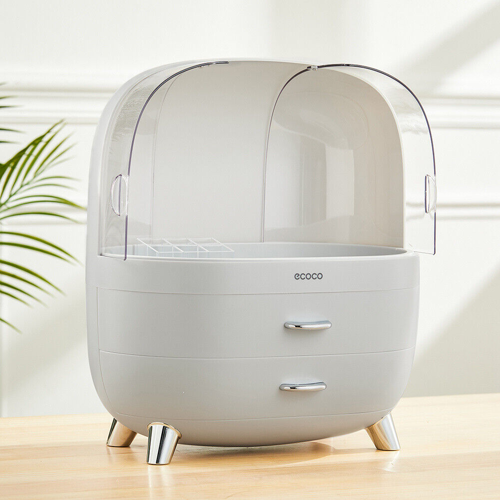 Dressing Table Makeup Storage Box Drawer Desktop Cosmetic Organizer Tidy Case UK