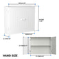 White Bathroom Bedroom Cabinet Shelf Cupboard Storage Unit Free Standing Floor