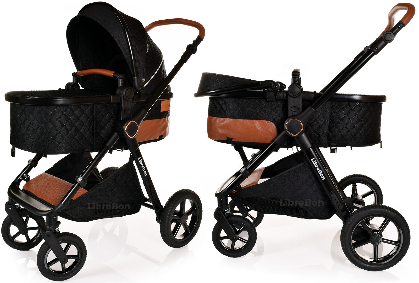 3 in 1 Pram Newborn Baby Buggy Set Travel System with Car Seat Folding Pushchair