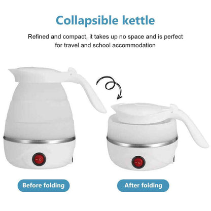 600ML Portable Collapsible Electric Water Kettle for Travel, Camping & Caravan