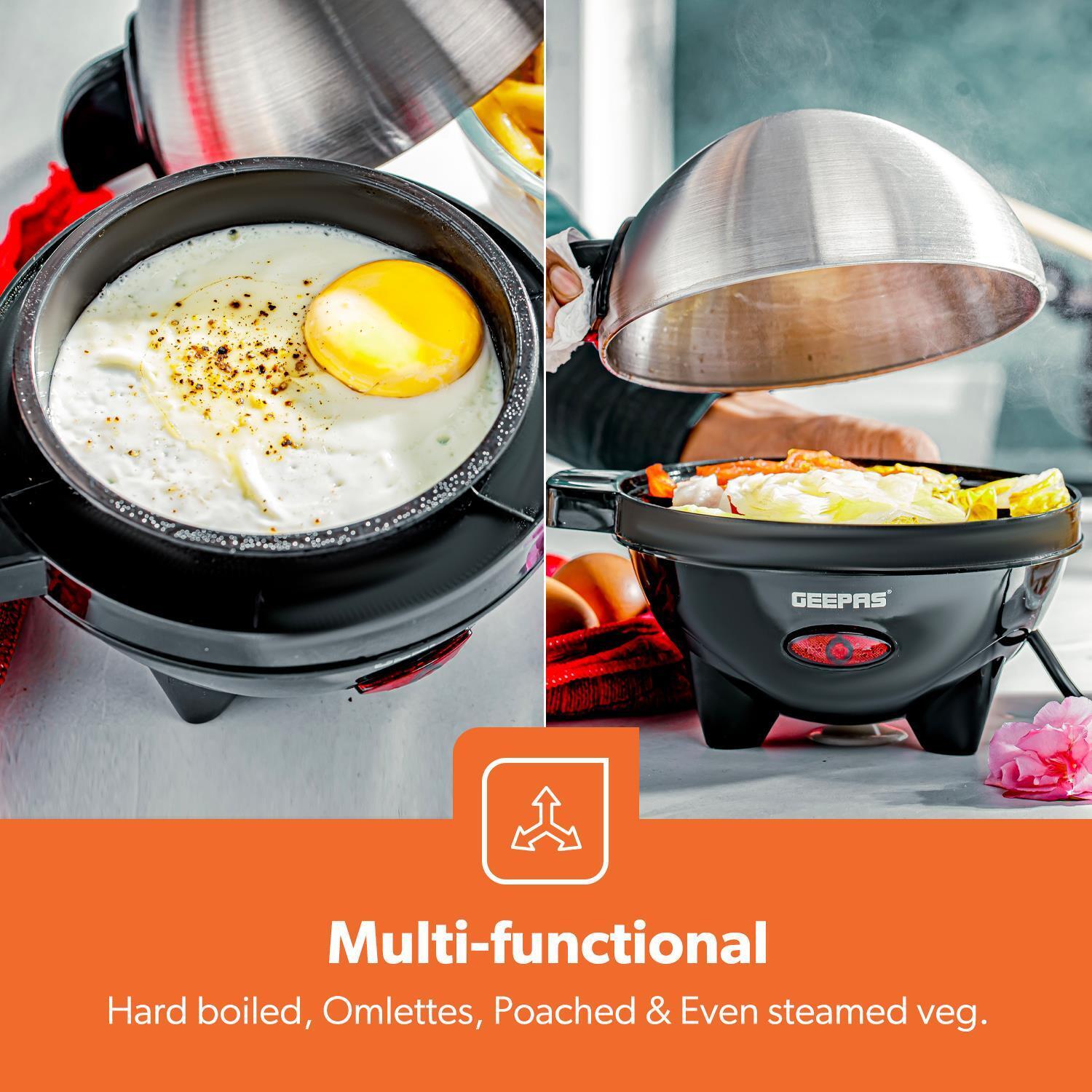 Egg Boiler Cooker Poacher Steamer Omelette Maker Boiled 7 Eggs Geepas