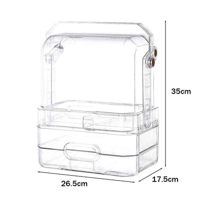 Dressing Table Makeup Storage Box Drawer Desktop Cosmetic Organizer Tidy Case UK
