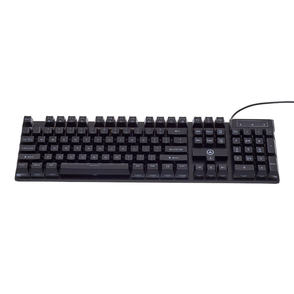 K500 Mechanical Gaming Keyboard 104 Keys USB Wired RGB Backlit Keypad PC Game