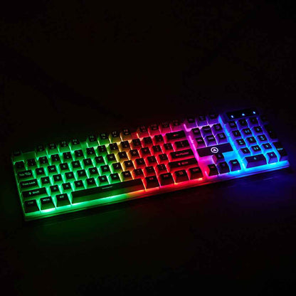 K500 Mechanical Gaming Keyboard 104 Keys USB Wired RGB Backlit Keypad PC Game