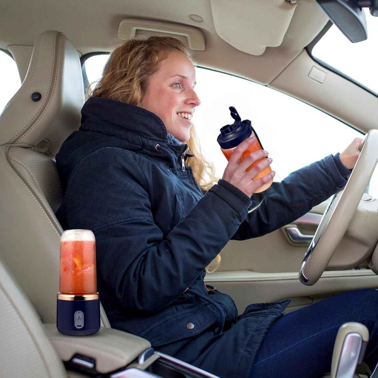 Electric Juice Maker Portable Blender Smoothie Mini Juicer Fruit Machine 400ml