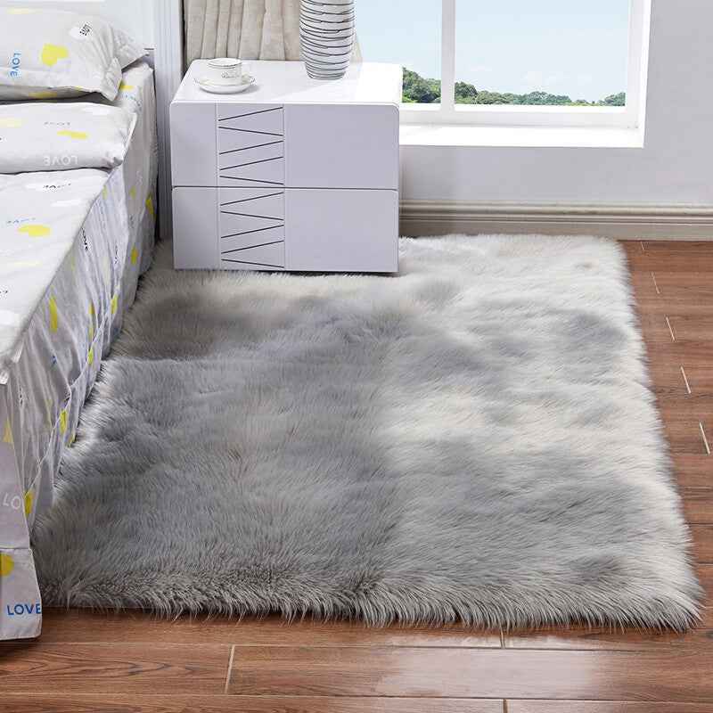Fluffy Rugs Anti-Slip Large Shaggy Rug Super Soft Mat Living Room Bedroom Carpet