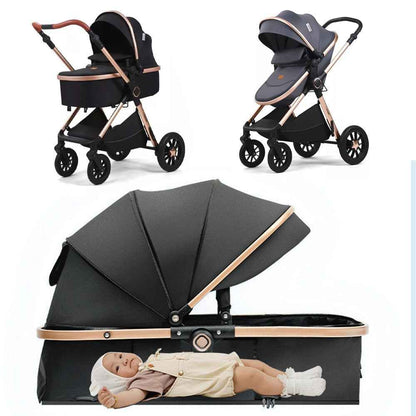 Newborn Baby Pram Pushchair Buggy Stroller 3in1 Travel System Car Seat Included