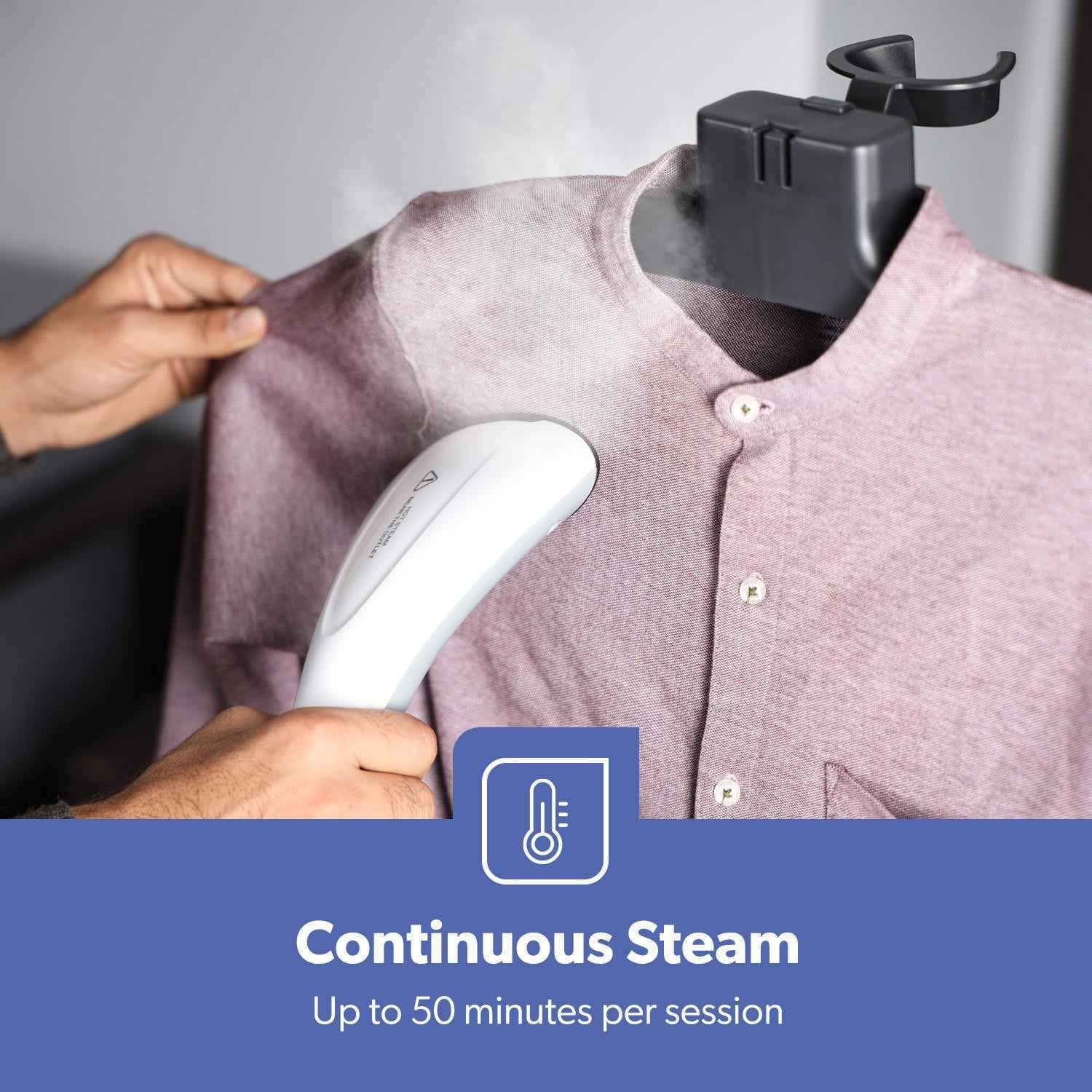 GEEPAS 2000W Upright Vertical Garment Clothes Steamer 1.3L Tank 11 Stem Setting