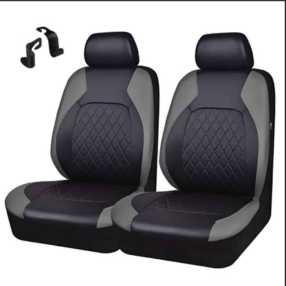 4PCS FULL SET FRONT REAR FABRIC CAR SEAT COVERS PROTECTORS UNIVERSAL WASHABLE UK
