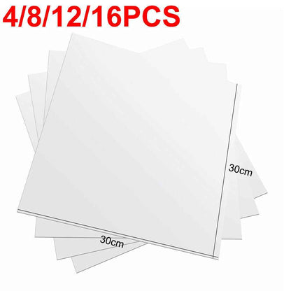 Large Mirror Tiles Wall Sticker Acrylic Self Adhesive Stick On AntiShatter Decor