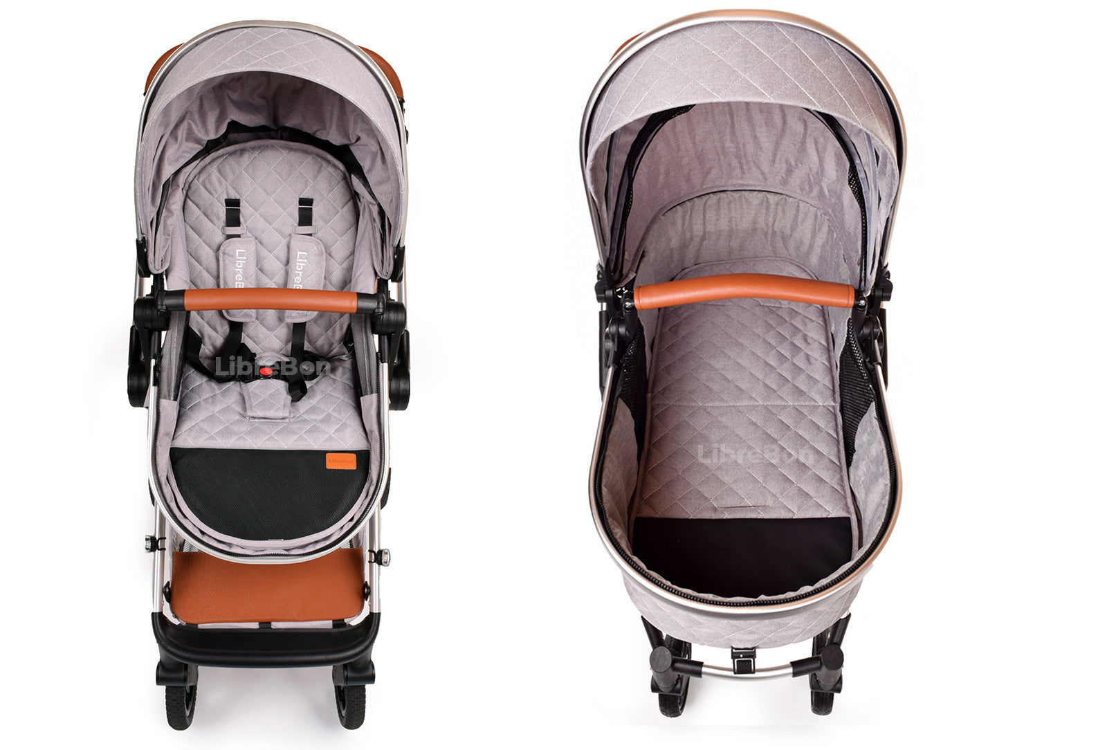 3 in 1 Pram Newborn Baby Buggy Set Travel System with Car Seat Folding Pushchair
