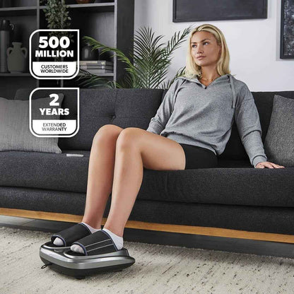 GEEPAS 4-in-1 Foot Massager Machine Heat Deep Kneading Tapping & Air Compression