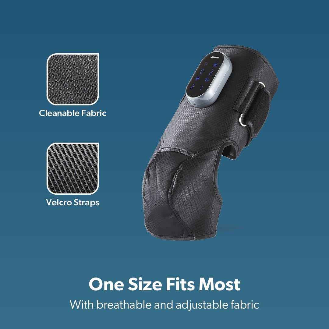 GEEPAS 2-in-1 Knee & Calf Leg Massager with Heat for Pain Relief Relaxation