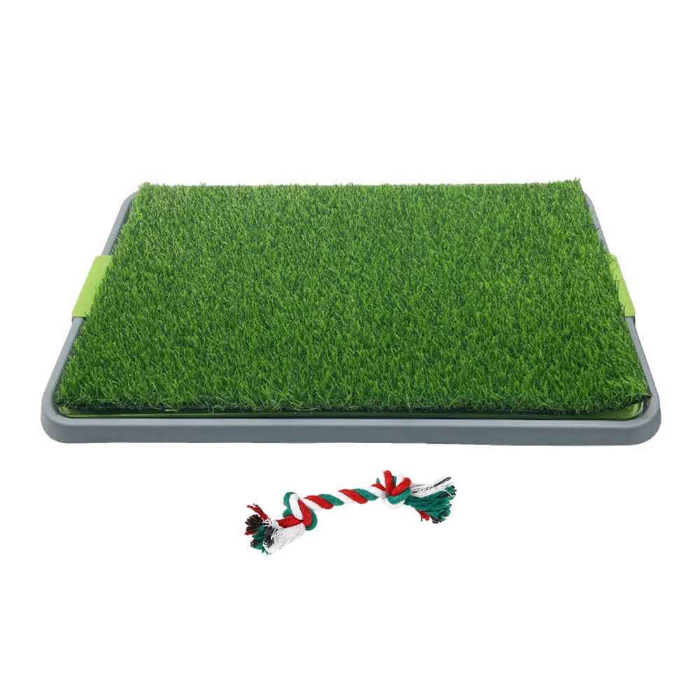 Large Pet Dog Toilet Mat Indoor Restroom Training Grass Potty Pad Loo Tray PadUK