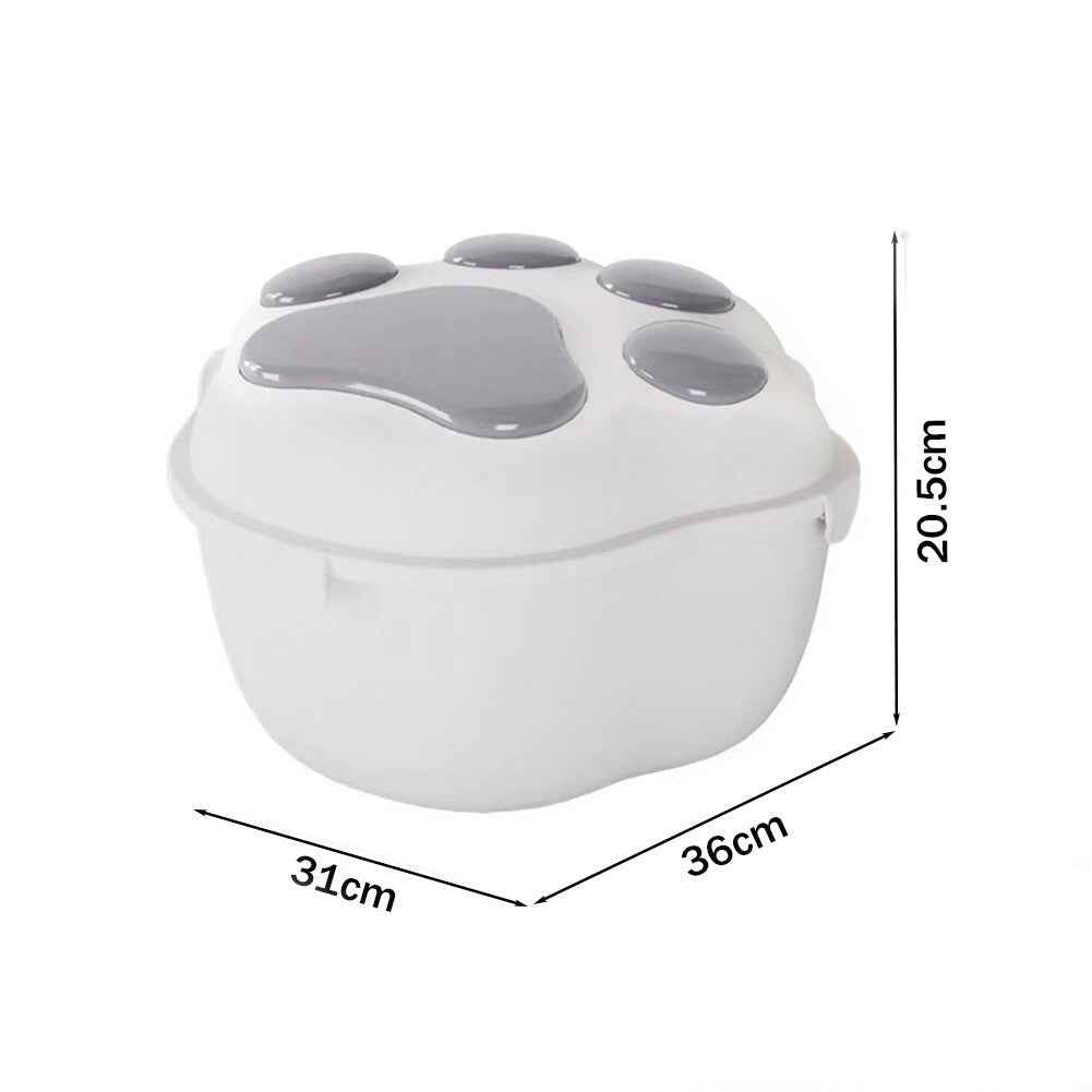 Food Storage Container Dog Cat Pet Animal Dry Food Cereal Dispenser Box with Lid