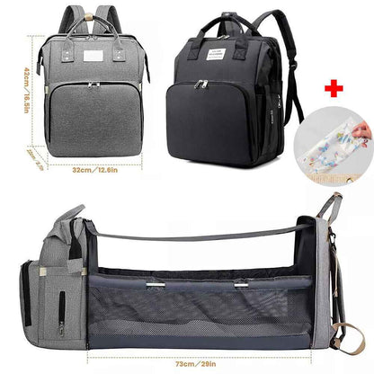 Baby Changing Bag Diaper Bag Large Nappy Backpack with Portable Changing Mat UK