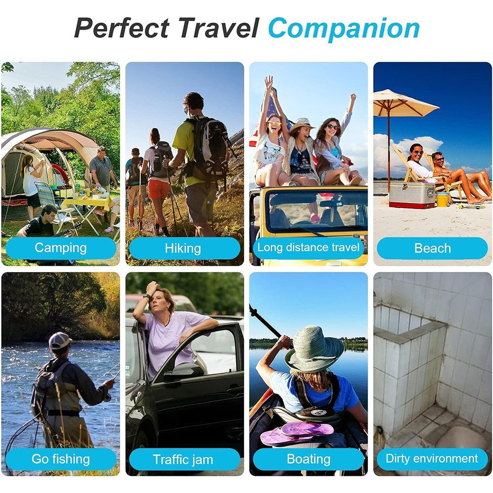 Folding Toilet Car Outdoor Travel Potty Portable for Camping Hiking Beach