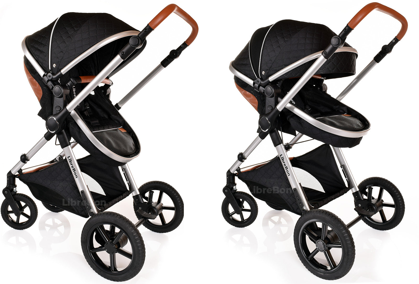 3 in 1 Pram Newborn Baby Buggy Set Travel System with Car Seat Folding Pushchair