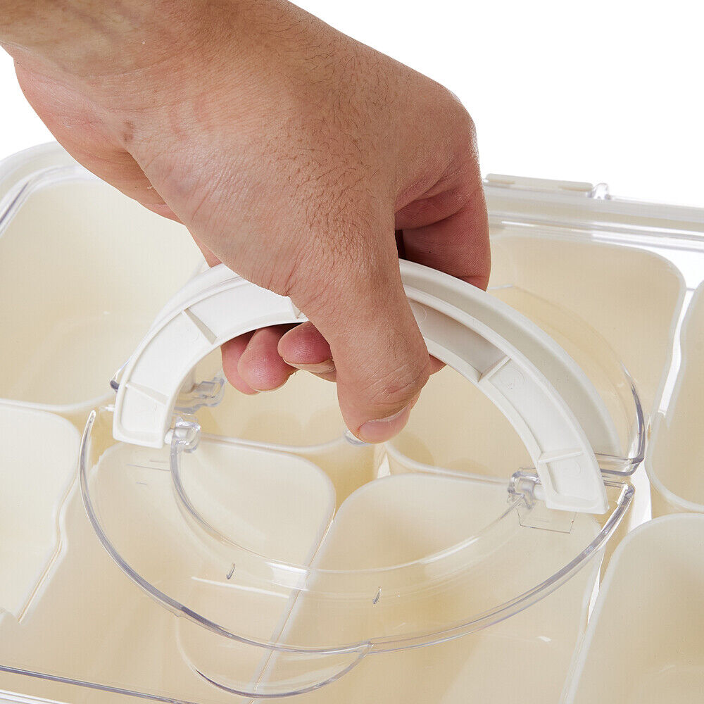 Fridge Box Holder Kitchen Cupboard Organiser Food Storage Dividers Container Lid