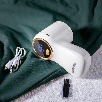 GEEPAS Lint Remover De Bobbler for Clothes Fabric Shaver Battery Operated White