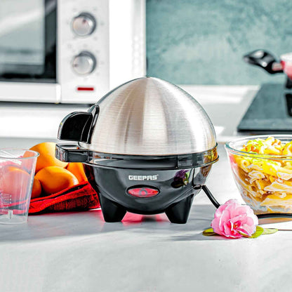 Egg Boiler Cooker Poacher Steamer Omelette Maker Boiled 7 Eggs Geepas
