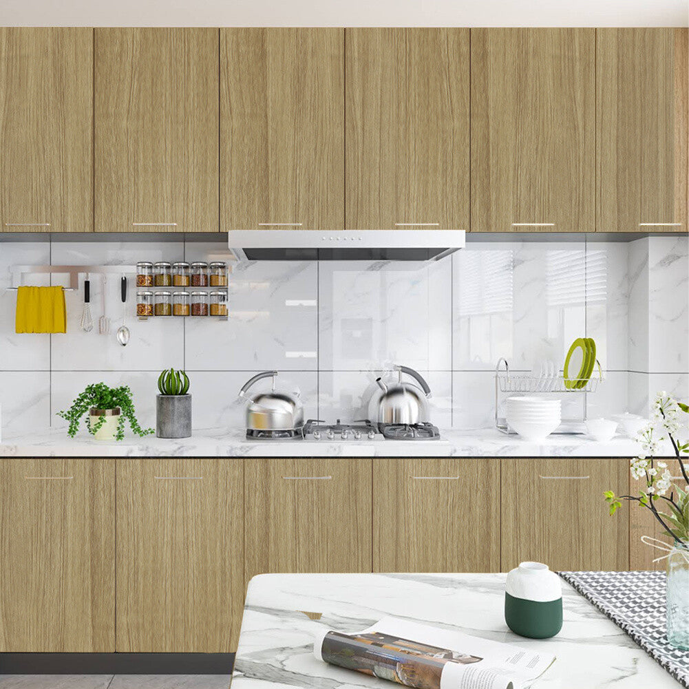 10M Wood Effect Self Adhesive Wallpaper Vinyl Film Roll Furniture Door Stickers